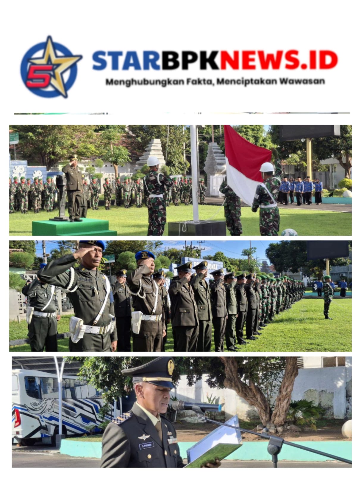 Kodim 0825/Banyuwangi Gelar Upacara Hari Lahir Pancasila, Wujudkan Semangat Produktif Berlandaskan Nilai Kebangsaan