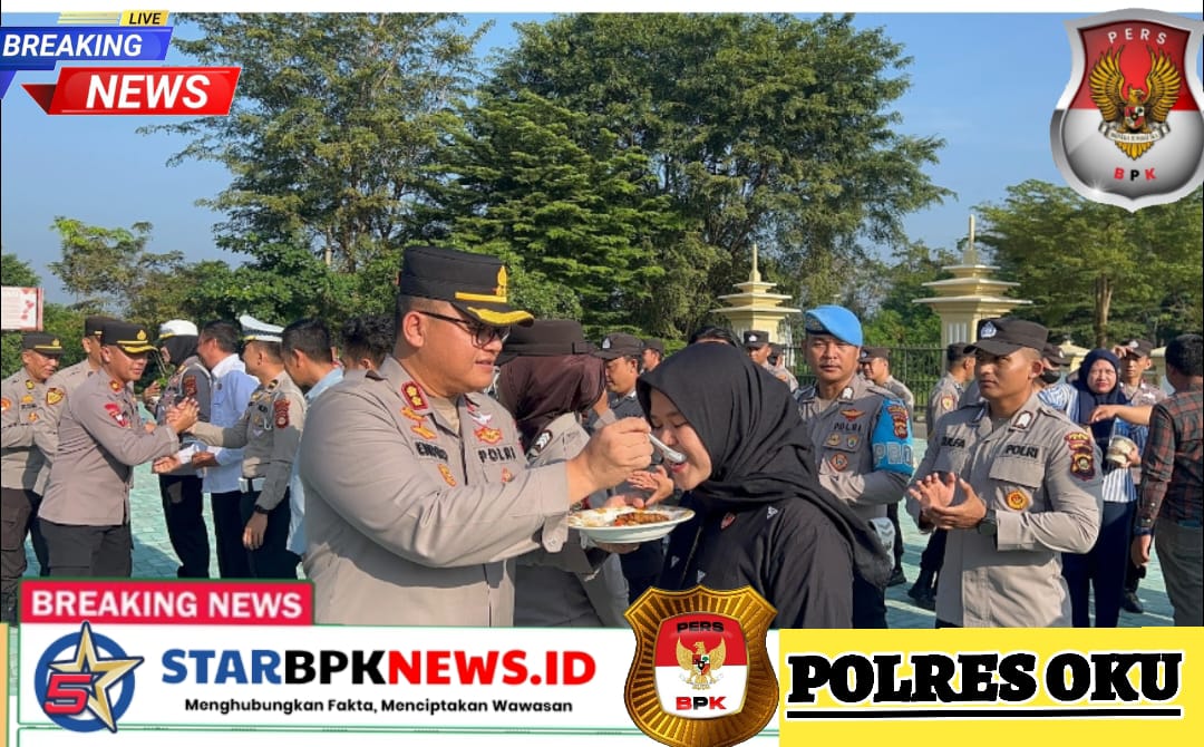 Kapolres Oku Beri Ucapan Selamat Ulang Tahun Kepada Personel Polres Oku