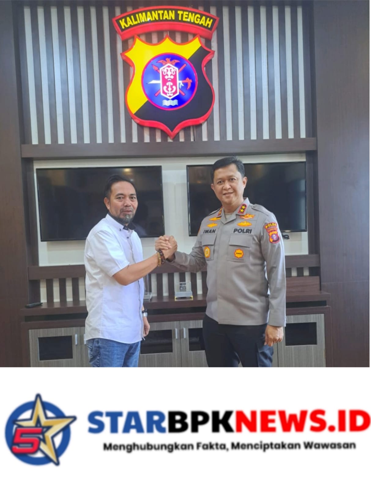 Silaturahmi Selalu Terjalin Ketua Umum Fast Respon Disambut Hangat Kapolda Kalteng Irjen Pol Iwan Kurniawan.