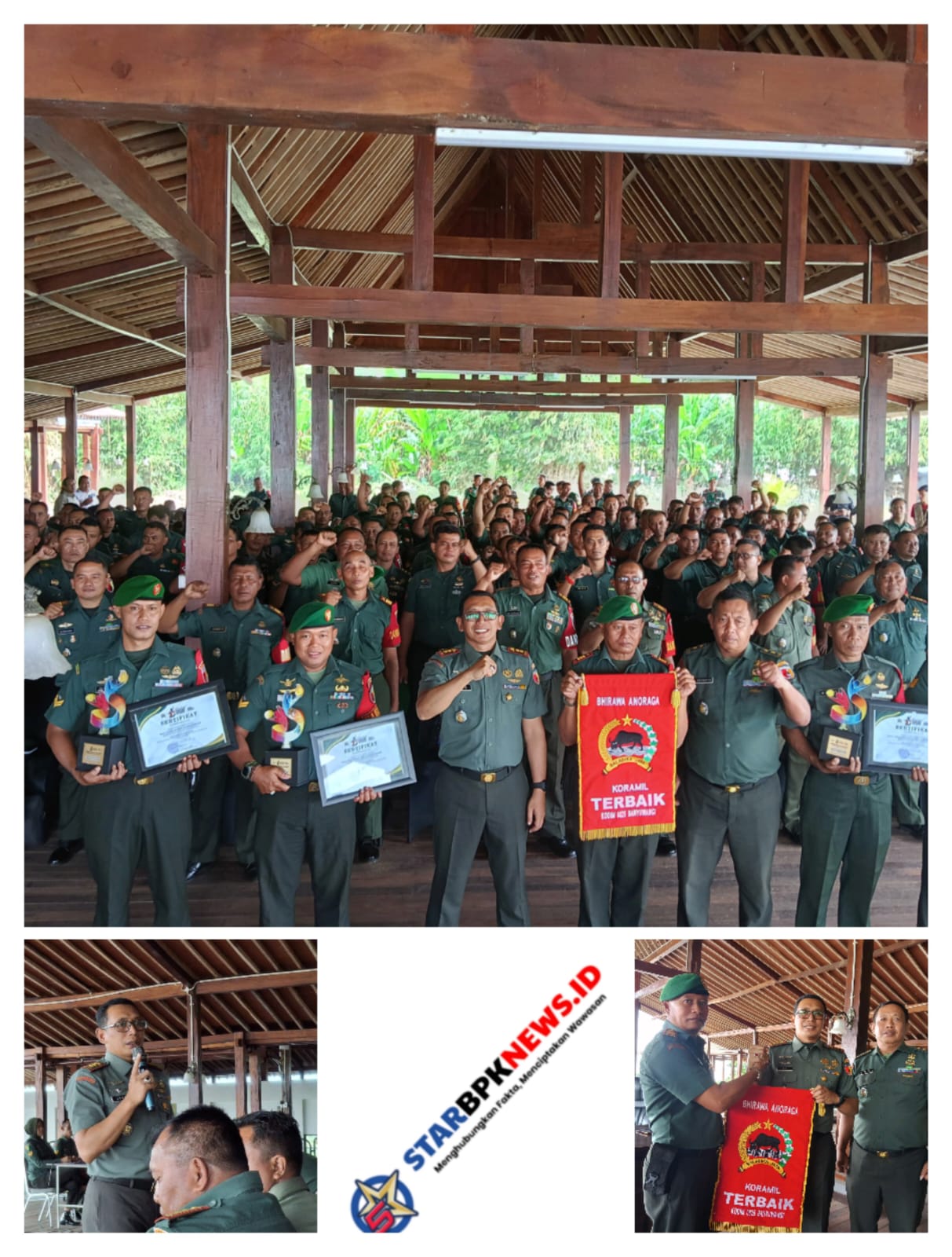 Kodim 0825/Banyuwangi Berikan Apresiasi, Babinsa Produktif, Inspiratif, Kreatif, Inovatif dan Koramil Terbaik