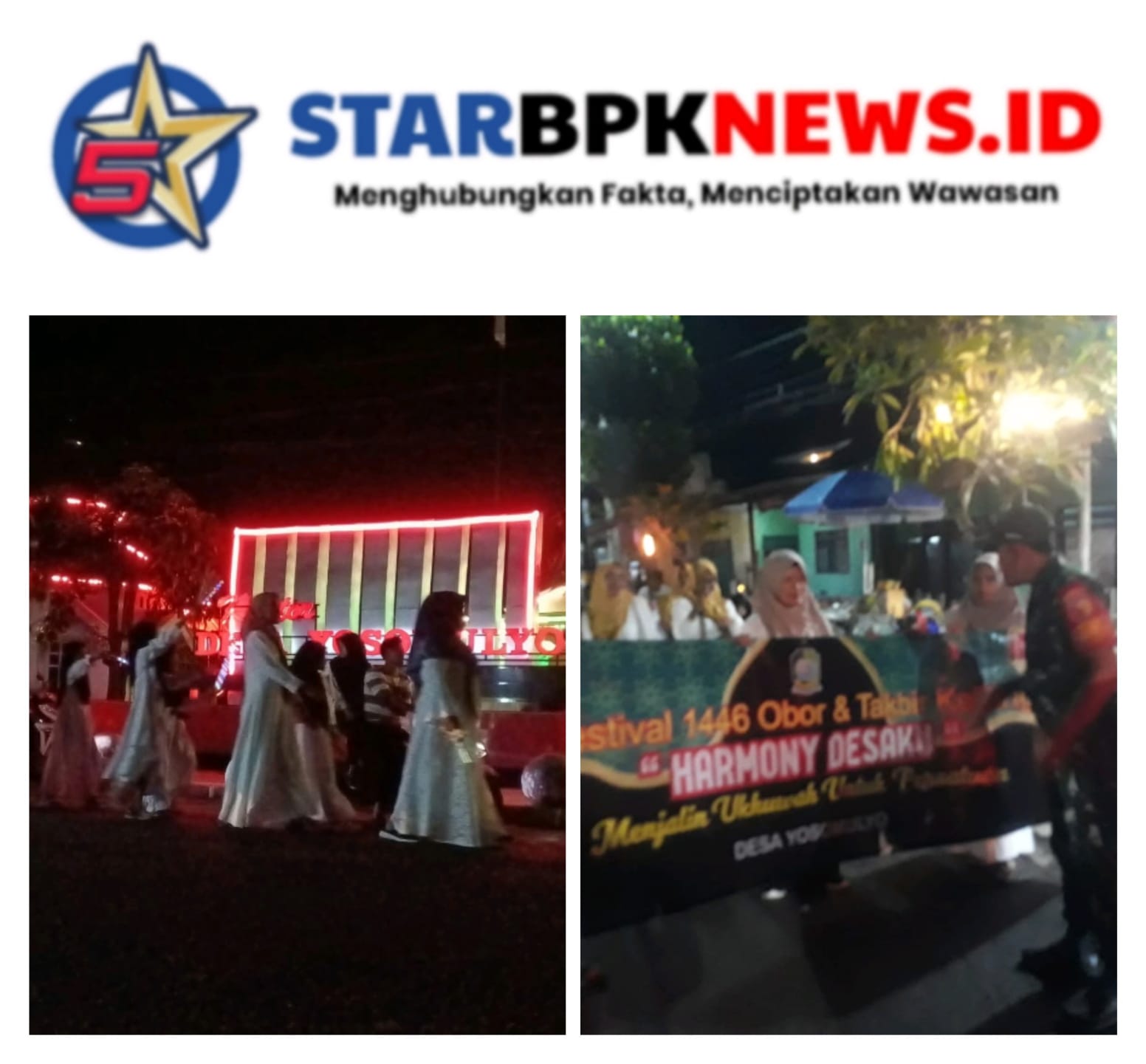 Babinsa Koramil 0825/06 Gambiran Produktif Hadiri Takbir Keliling, Jaga Keamanan dan Ketertiban Jelang Idul Adha 1446 H