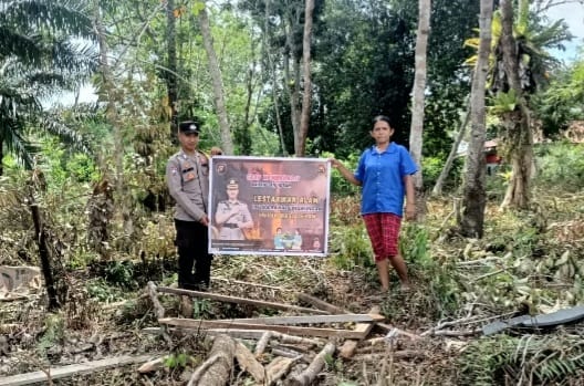 Polsek Toba Ajak Warga Perkuat Sinergi Cegah Karhutla di Musim Kemarau