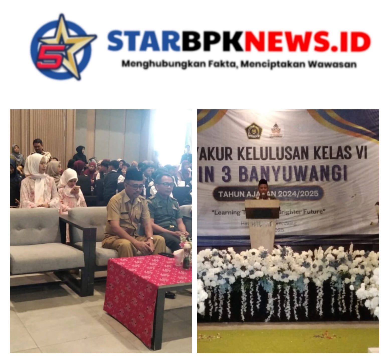 Bati Tuud Koramil 0825/06 Gambiran Hadiri Acara Pelepasan Siswa Kelas VI MIN 3 Banyuwangi