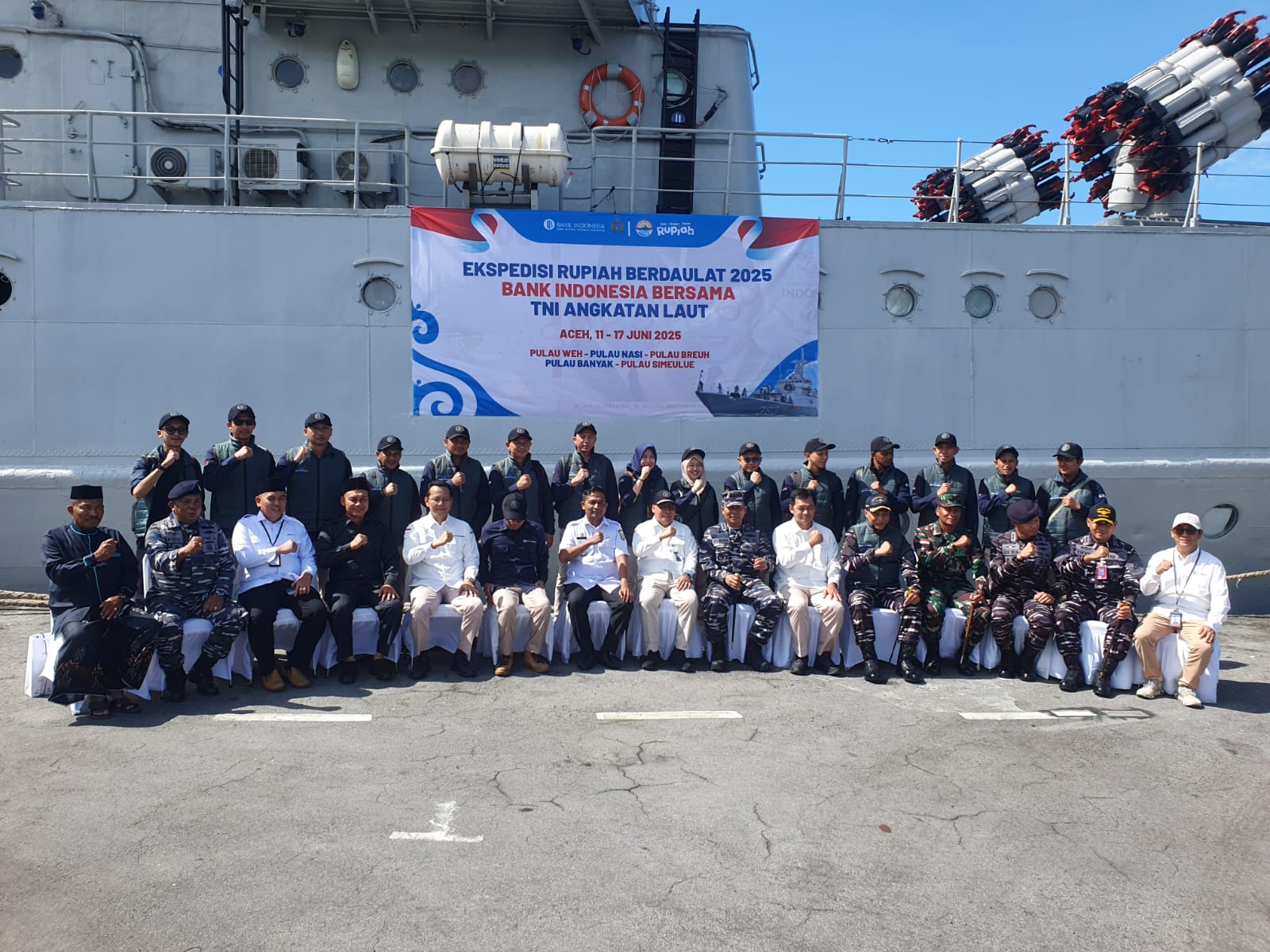 Bank Indonesia Aceh Gandeng TNI AL Laksanakan Ekspedisi Rupiah Berdaulat di Ujung Barat Indonesia