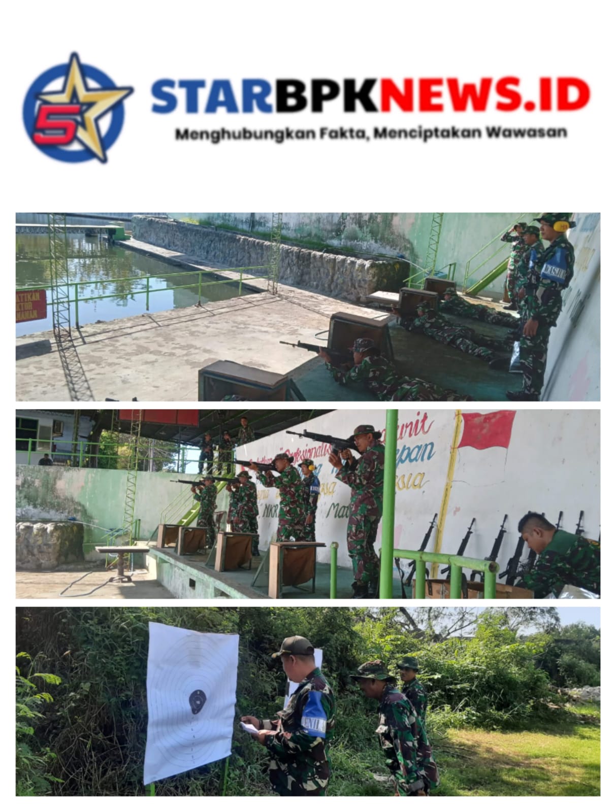 KODIM 0825 BANYUWANGI GELAR LATIHAN MENEMBAK BERLANGSUNG PRODUKTIF DAN LANCAR