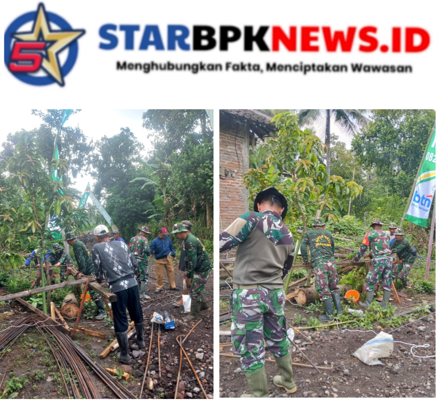 Kegiatan TMMD 125 Kodim 0825/Banyuwangi, Material Besi Terus Digelontorkan Secara Produktif