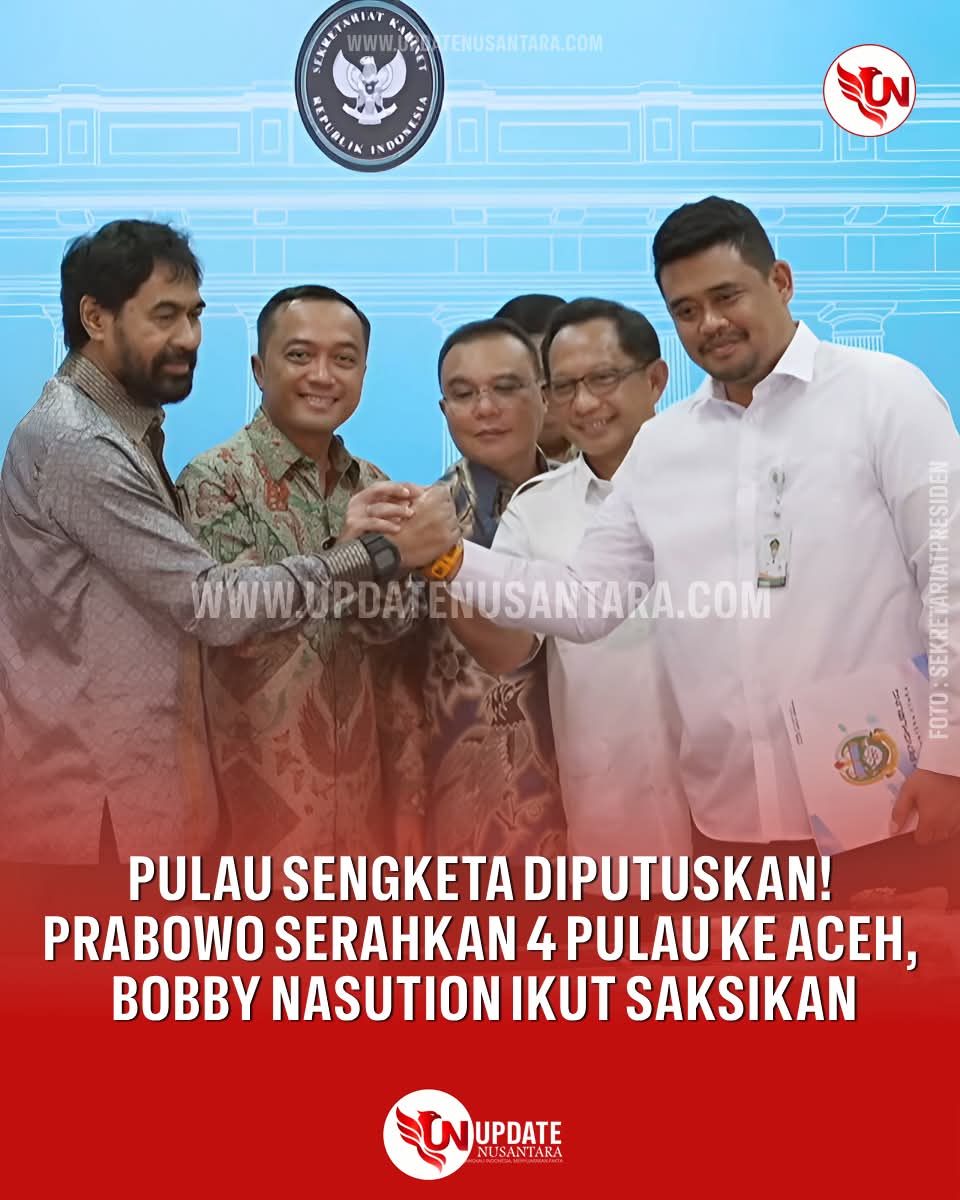 Resmi! Presiden Prabowo Tetapkan 4 Pulau Sengketa Jadi Wilayah Aceh