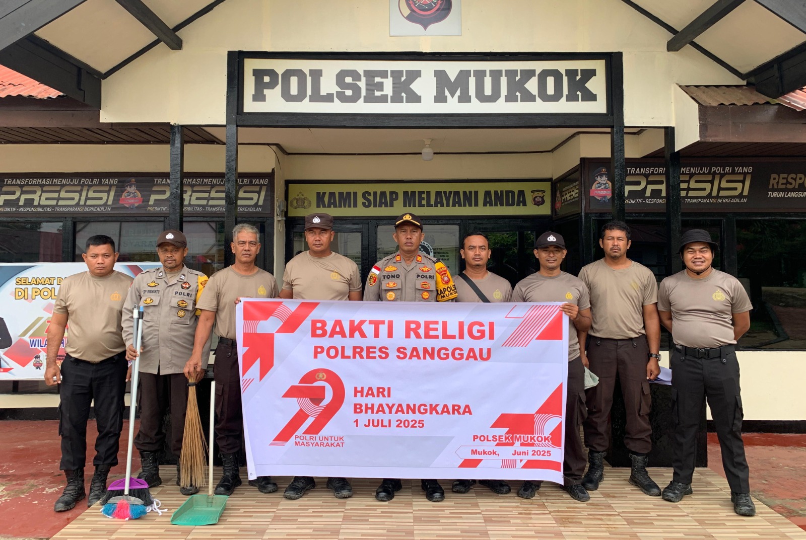 Polsek Mukok Gelar Bakti Religi, Wujud Kepedulian POLRI untuk Masyarakat di Hari Bhayangkara ke-79
