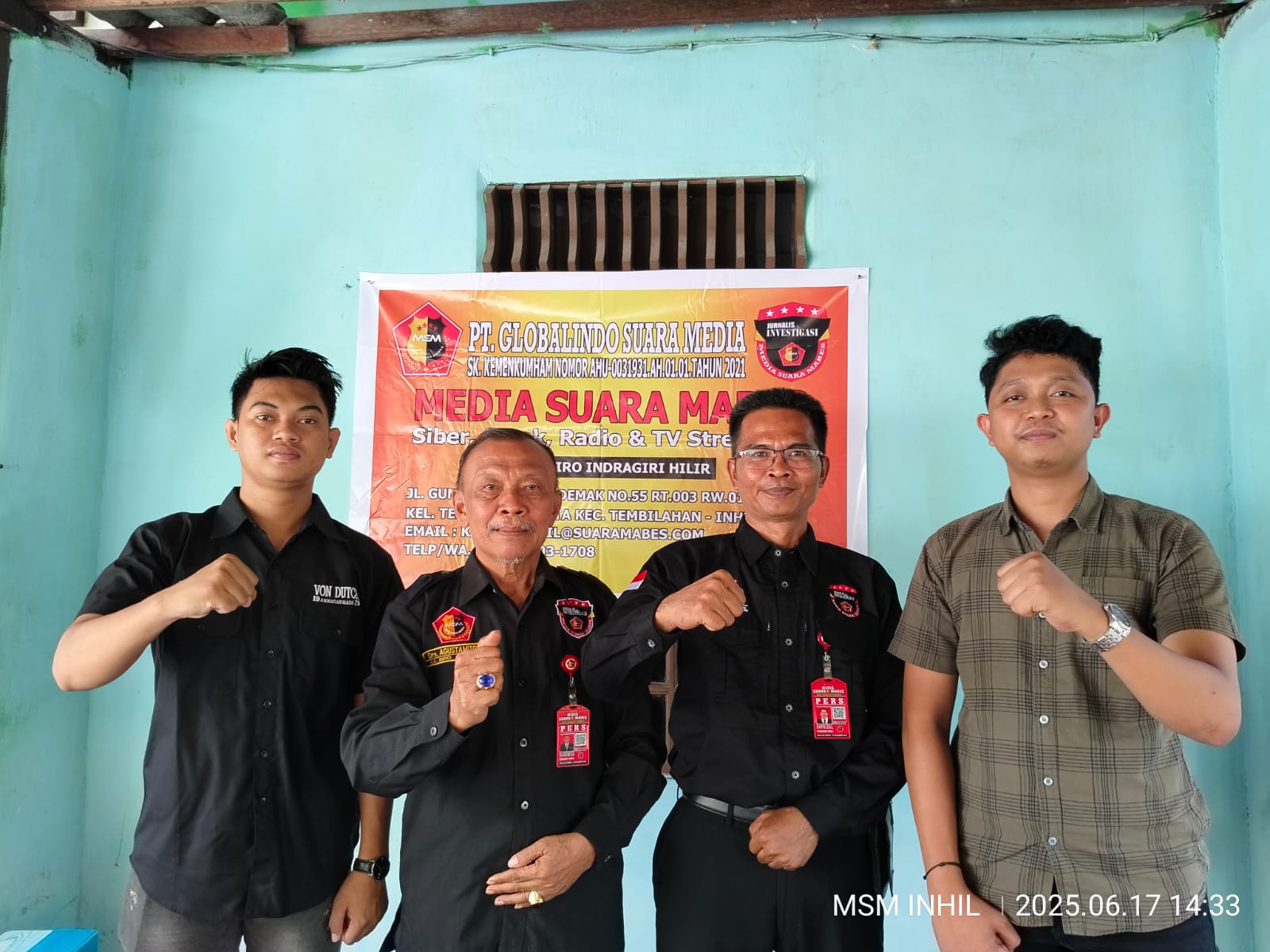 Kabiro Suara Mabes dan Jajaran Intelkam Polres Inhil Ucapkan Selamat HUT Bhayangkara ke-79
