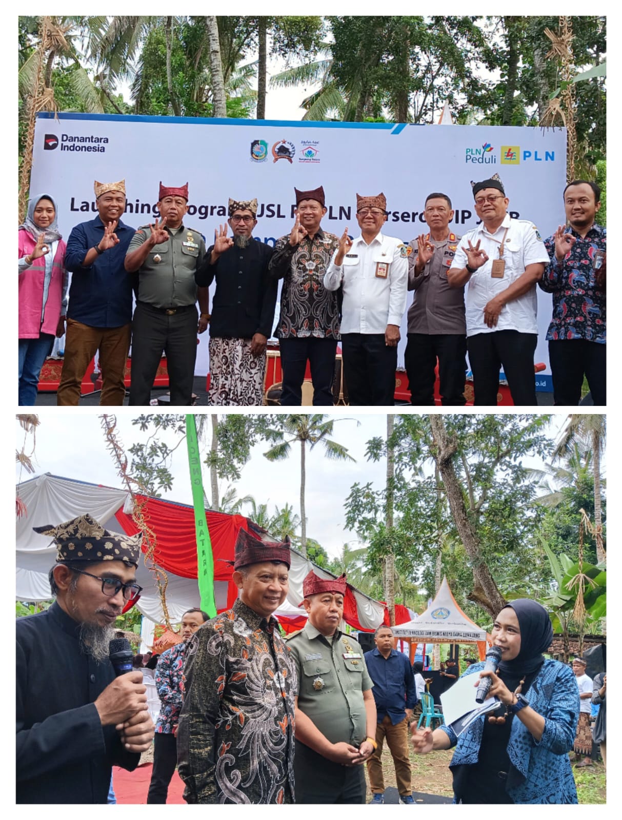 Kasdim 0825/Banyuwangi Hadir Launching Program PRODUKTIF TJSL PT PLN di Kampoeng Batara Papring
