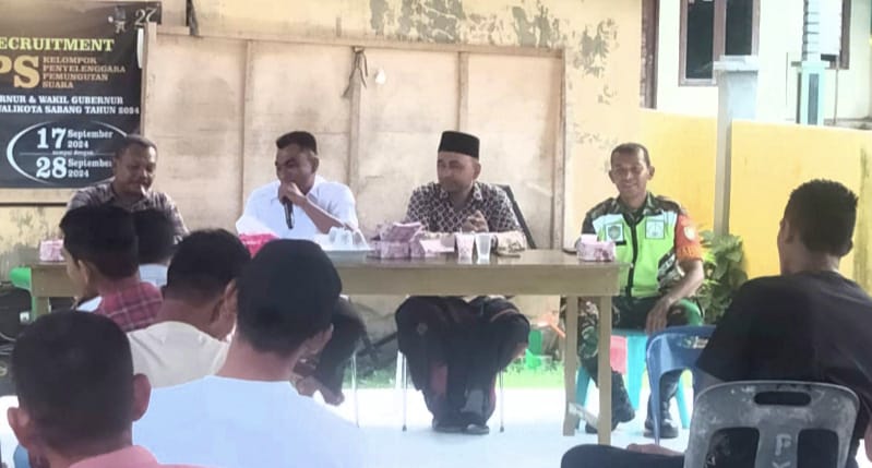 Babinsa Koramil 01/Sukajaya Hadiri Rapat Tanggap Bencana di Gampong Paya