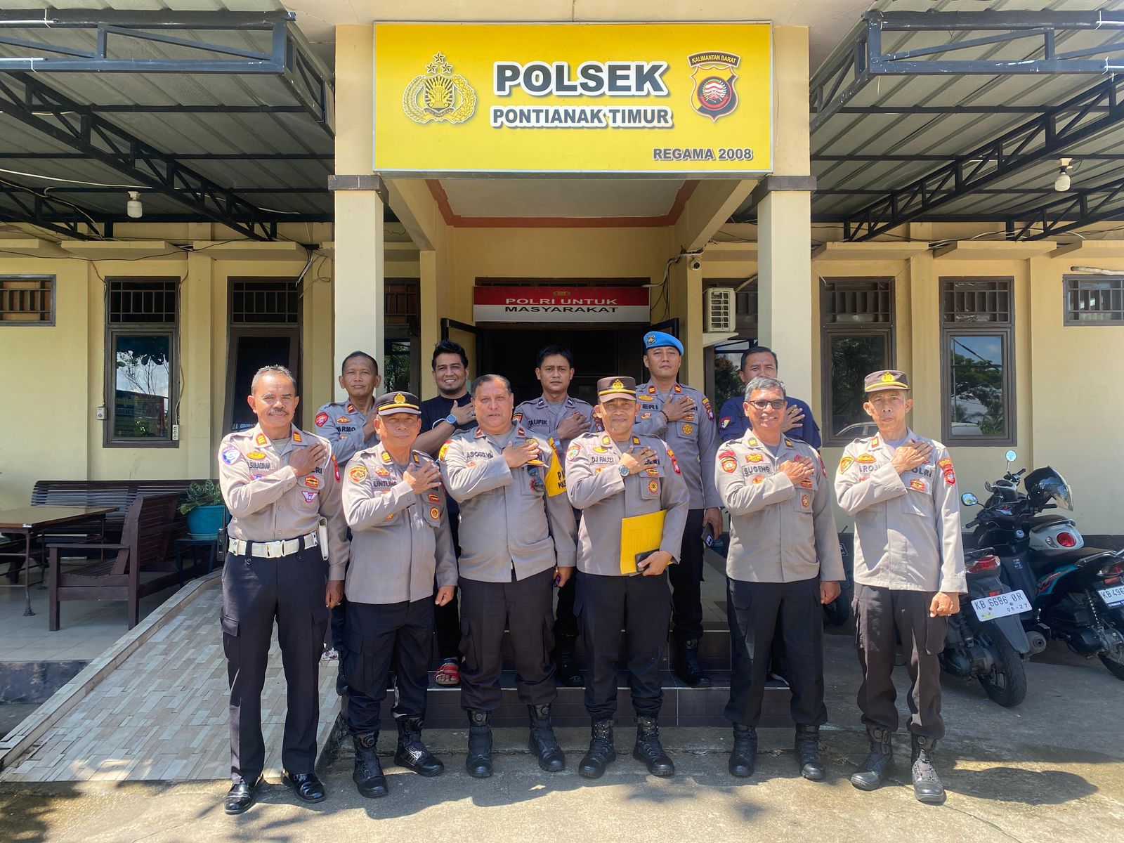 Polresta Pontianak Gelar Lomba Kebersihan Mako, Sambut HUT Bhayangkara ke 79