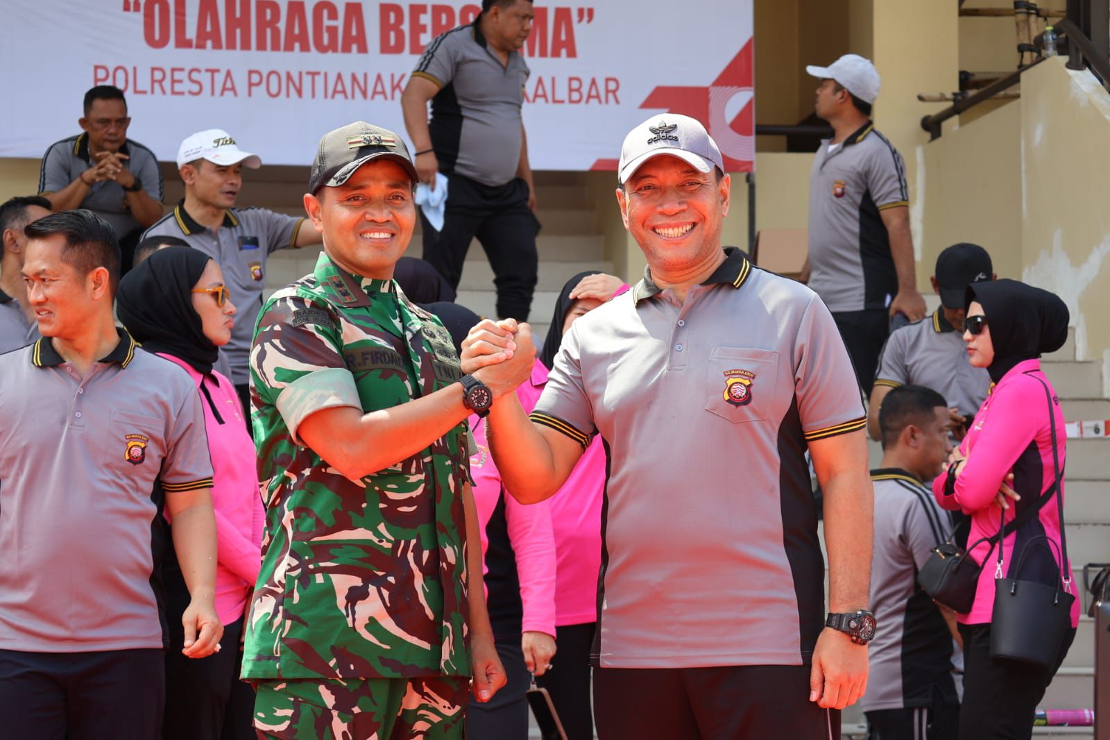 Polresta Pontianak Gelar Olahraga Bersama 1500 Peserta, Semarakan  HUT Bhayangkara ke-79