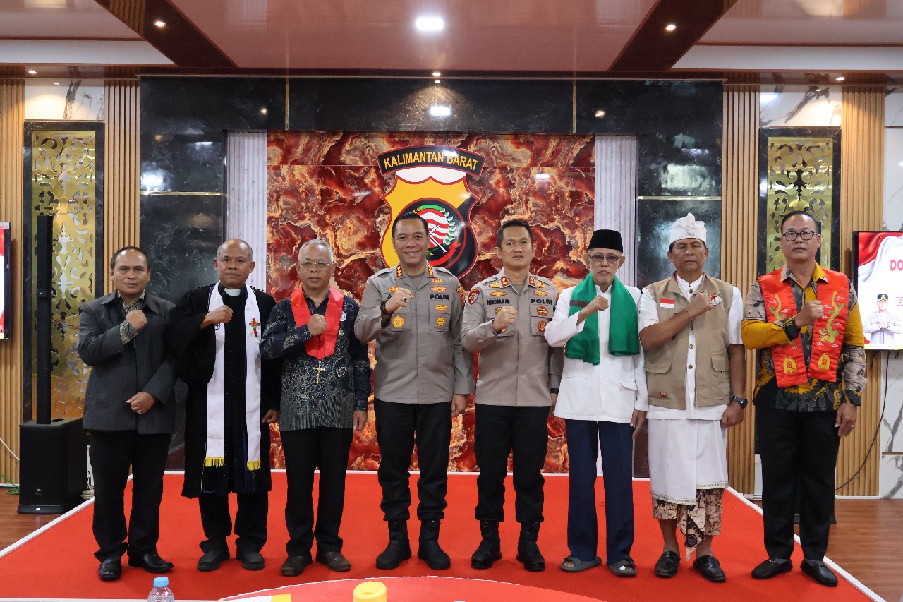 Polresta Pontianak Gelar Doa Lintas Agama Sambut Hari Bhayangkara ke-79