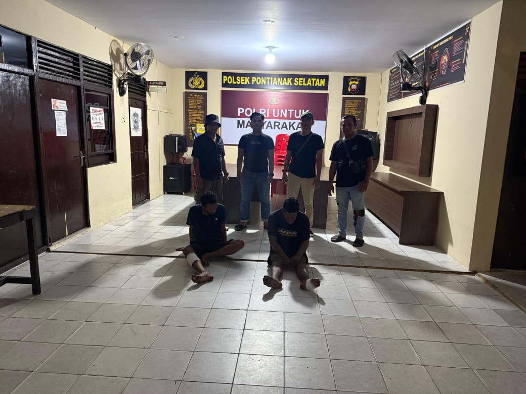 KOLABORASI TIM GABUNGAN, POLSEK PONTIANAK SELATAN BEKUK 2 PELAKU CURAT DI KAWASAN TANJUNG RAYA