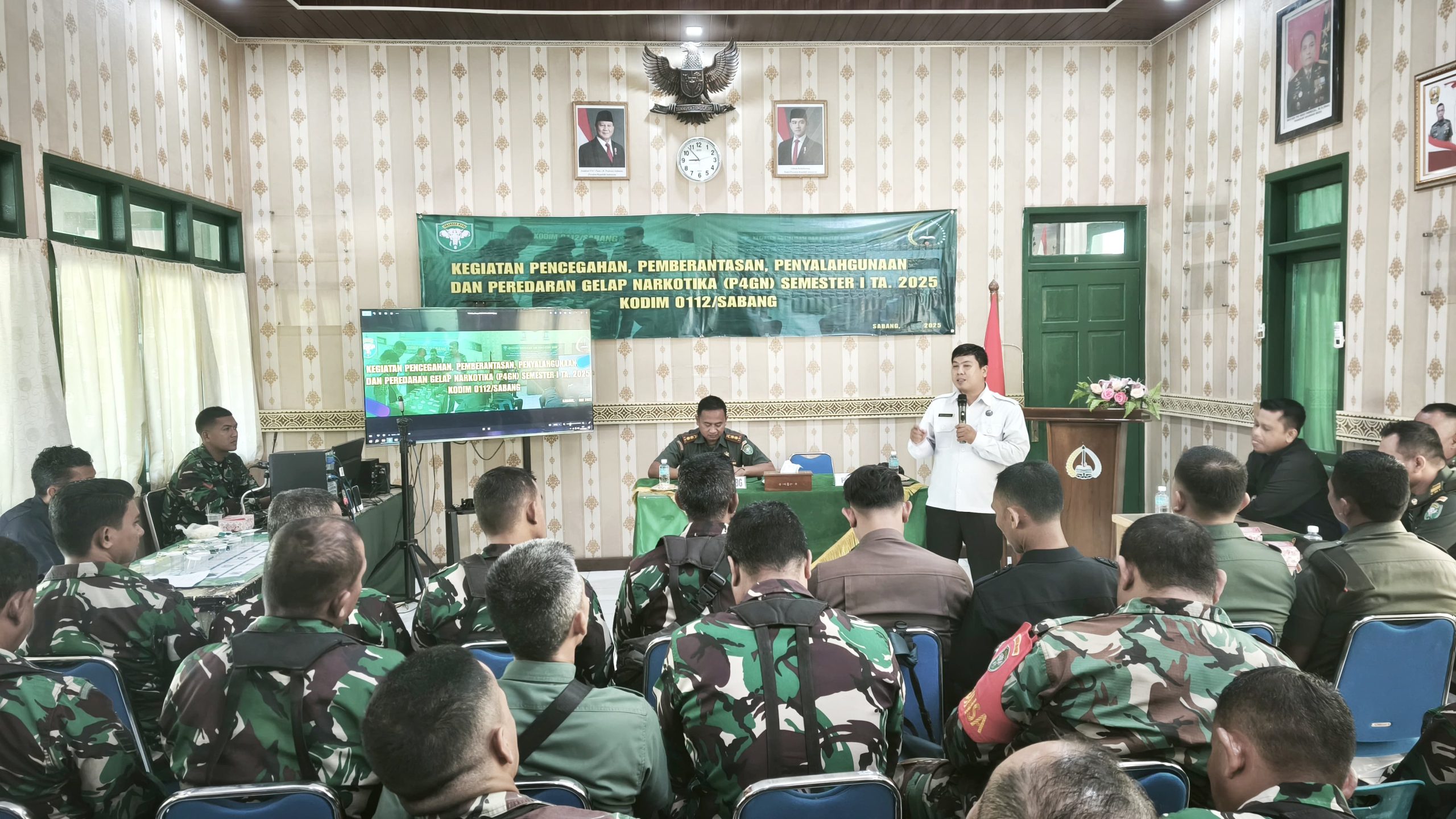 Kodim 0112/Sabang Gelar Kegiatan P4GN TA. 2025, Perkuat Komitmen Perangi Narkoba