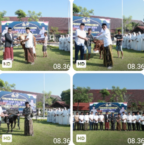 Polres Jombang Distribusikan Puluhan Hewan Kurban ke Pondok Pesantren, Yatim Piatu, Yayasan Pendidikan Hingga Masjid*