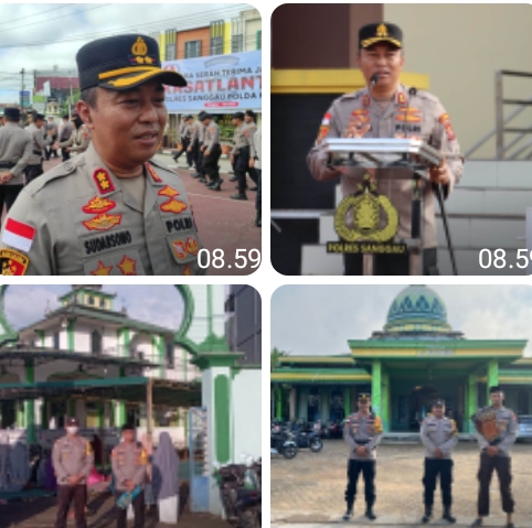Polres Sanggau Pastikan Pengamanan Sholat Idul Adha Berjalan Aman dan Terkendali