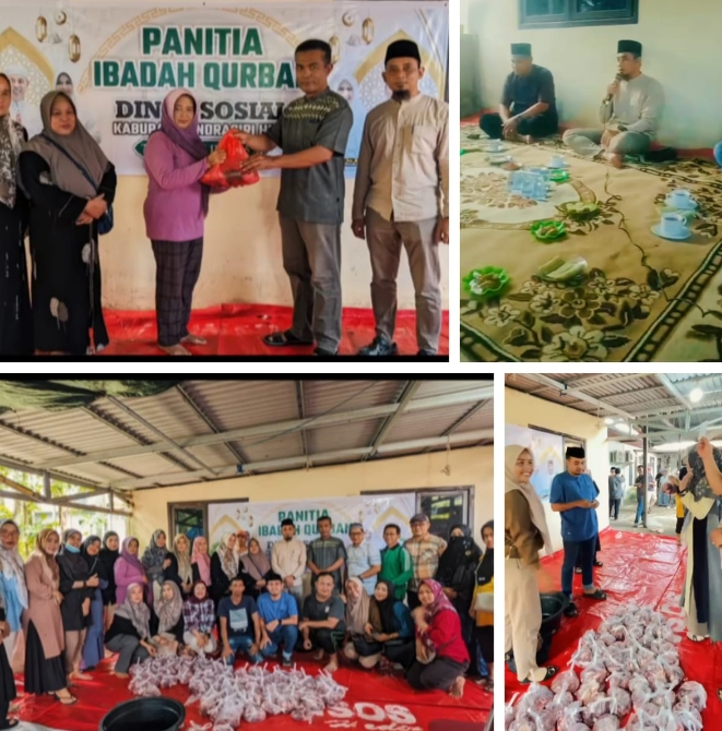 Dinas Sosial Inhil Laksanakan Pemotongan Hewan Kurban, Wujudkan Solidaritas dan Kepedulian Sosial
