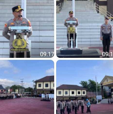 Wakapolres Sanggau Tekankan Profesionalisme dan Disiplin dalam Apel Pagi