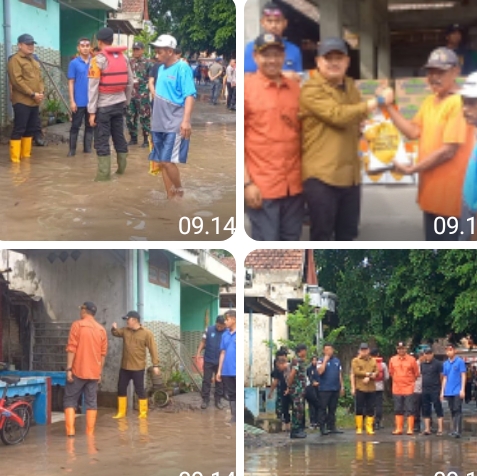 Kapolres Jombang Turun Langsung Salurkan Bantuan Korban Banjir di Kademangan, Mojoagung*