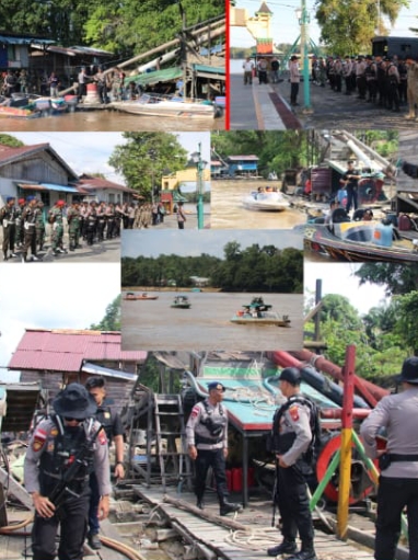 Patroli Gabungan Sisir Sungai Kapuas: Ultimatum Tegas untuk Aktivitas PETI di Kapuas, Sanggau