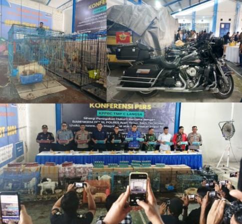 Bea Cukai Langsa Bersama Aparat Gabungan Gagalkan Penyelundupan Barang Impor Ilegal