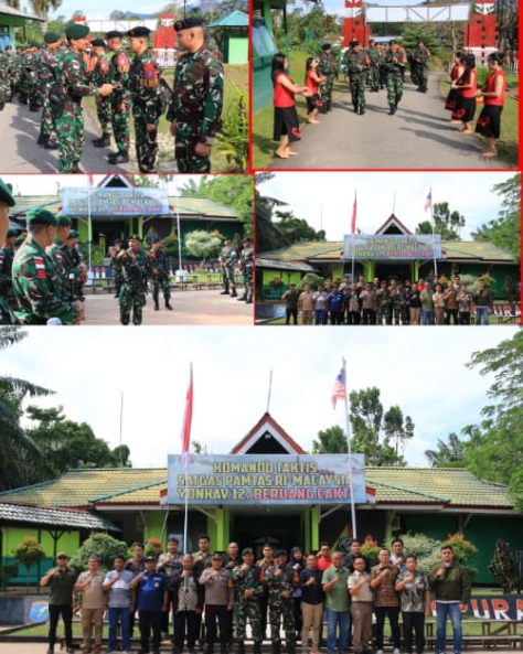 Serah Terima Pos Satgas Pamtas RI–Malaysia: Yonarhanud 1 Kostrad Resmi Ambil Alih Tugas Pengamanan Perbatasan*