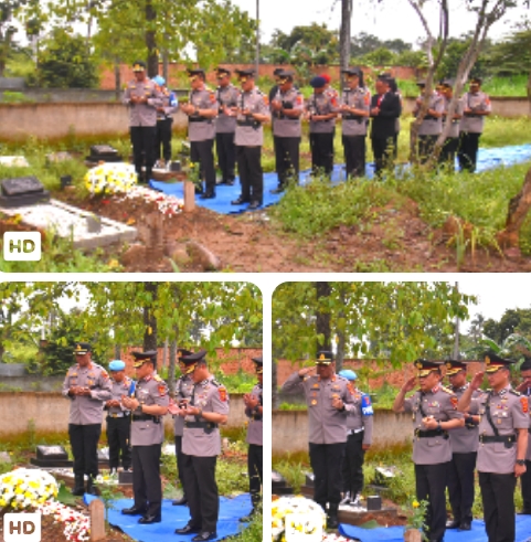 Ziarah Penuh Haru, Kapolda Lampung Kenang Briptu Ghalib yang Gugur dalam Penggerebekan Judi Sabung Ayam