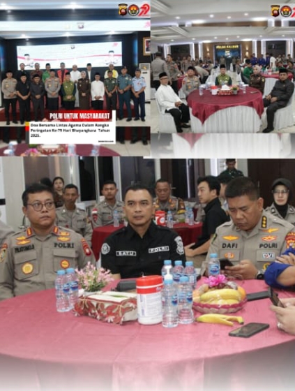 Doa Bersama Lintas Agama Peringati Hari Bhayangkara ke-79