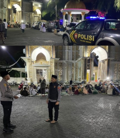 POLSEK SRONO LAKSANAKAN PENGAWALAN KEGIATAN MUJAHADAH PERINGATAN 1 MUHARRAM 1447 H