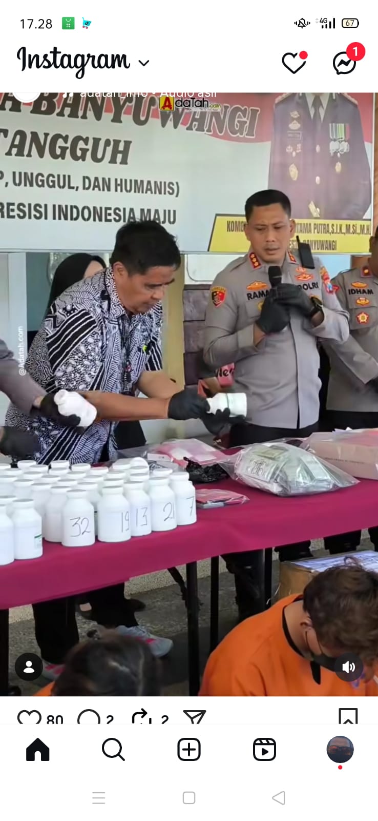 Polresta Banyuwangi Bongkar 37 Kasus Narkoba, 43 Tersangka Ditangkap dan 159 Ribu Butir Obat Keras Diamankan