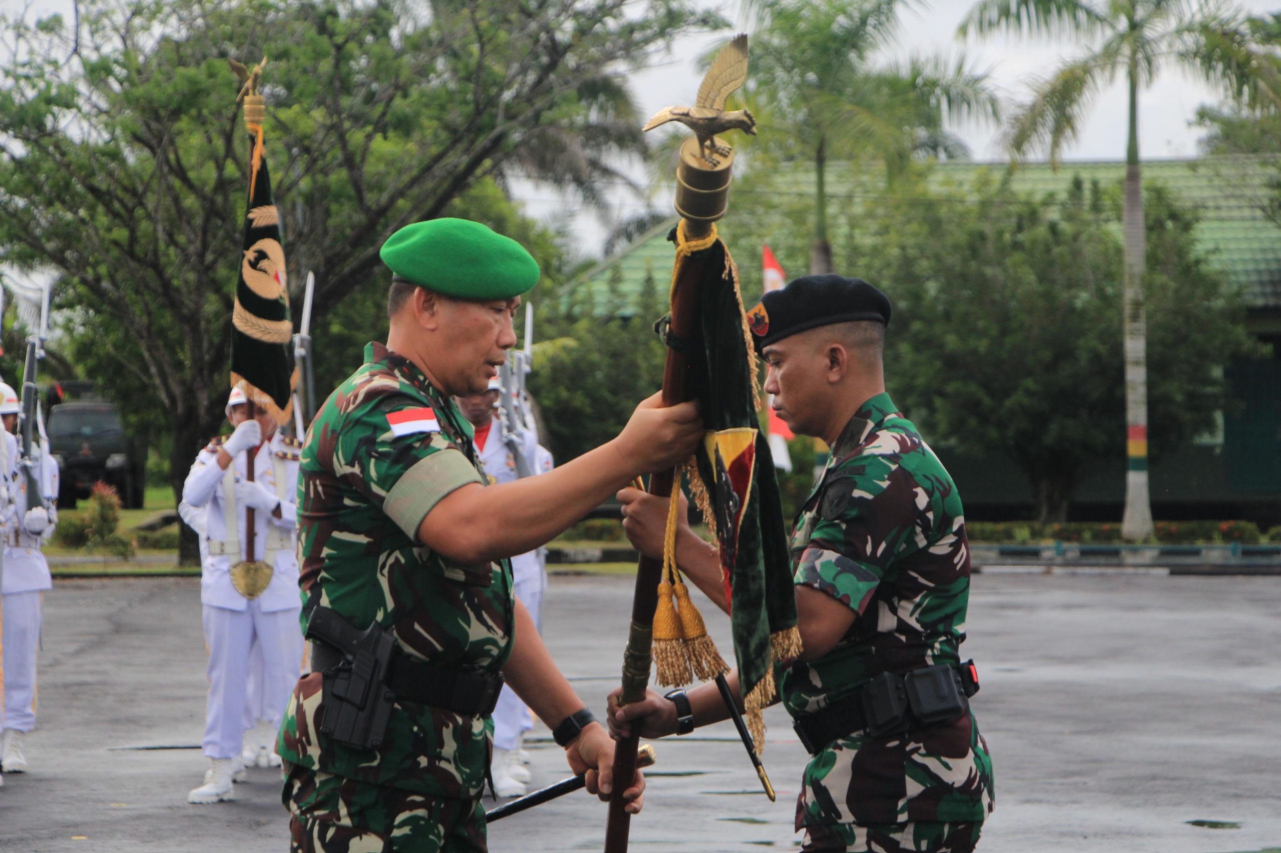 Perkuat Organisasi dan Kinerja Satuan, Pangdam XII/Tpr Pimpin Sertijab Danbrigif 19/KH dan Danyonkav 12/BC