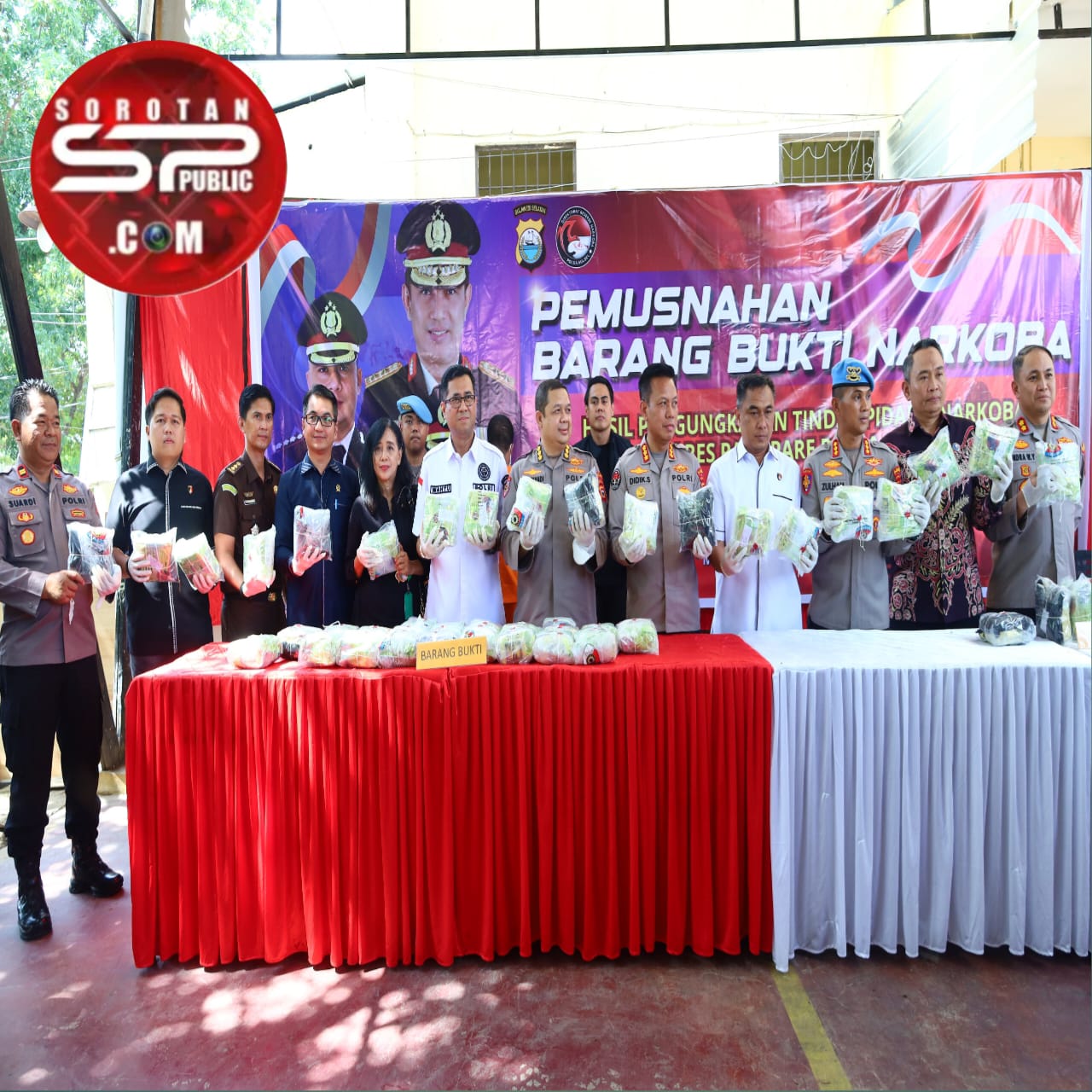 Polda Sulsel Musnahkan 44 Kg Sabu Hasil Ungkapan Polres Parepare