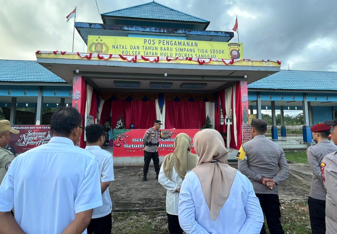 Apel Gabungan Tegaskan Sinergi Pengamanan Malam Tahun Baru 2026 di Tayan Hulu
