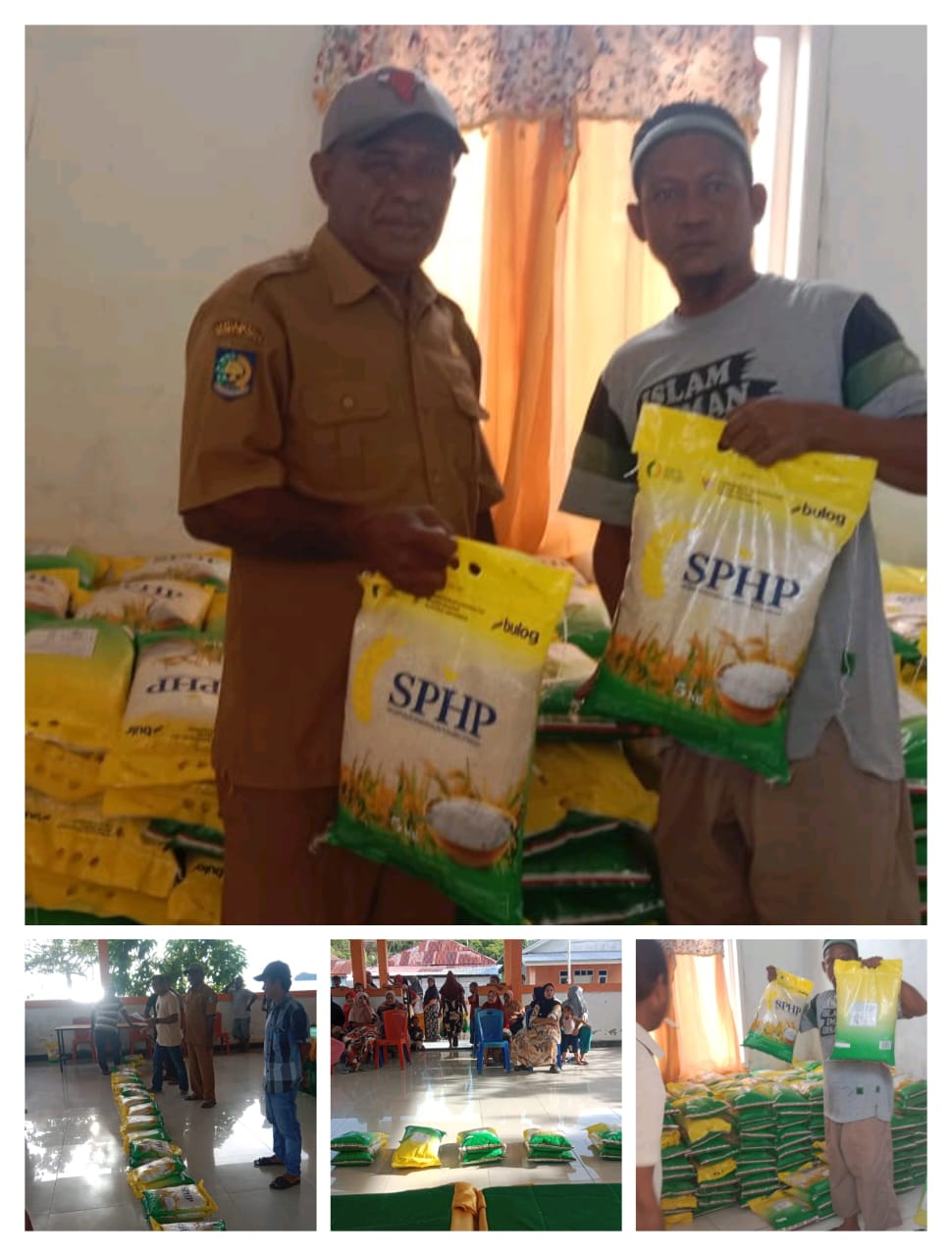 Pemdes desa bisori  Salurkan 2 Ton Beras Bantuan pengan Untuk masyarakat di 200 kk