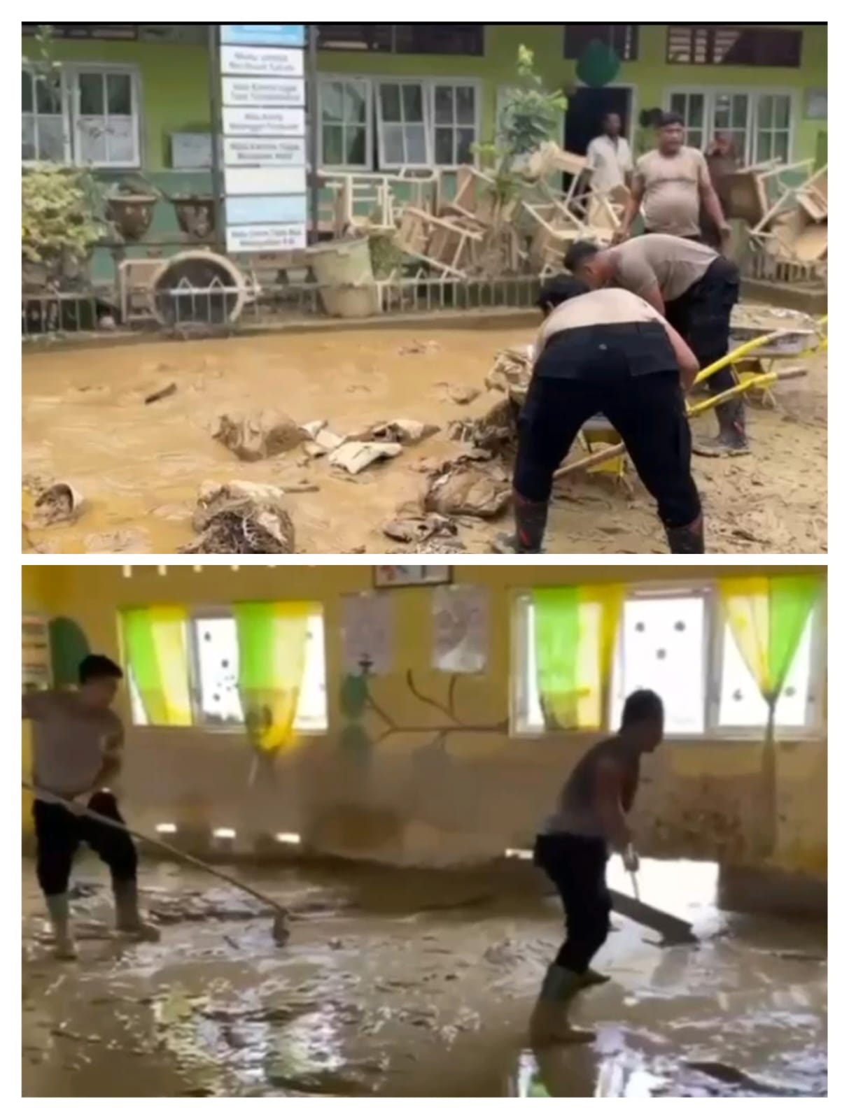 Polri Dampingi Pemulihan SDN 1 Tualang Cut Pasca banjir, Sekolah Siap Sambut Siswa 5 Januari 2026