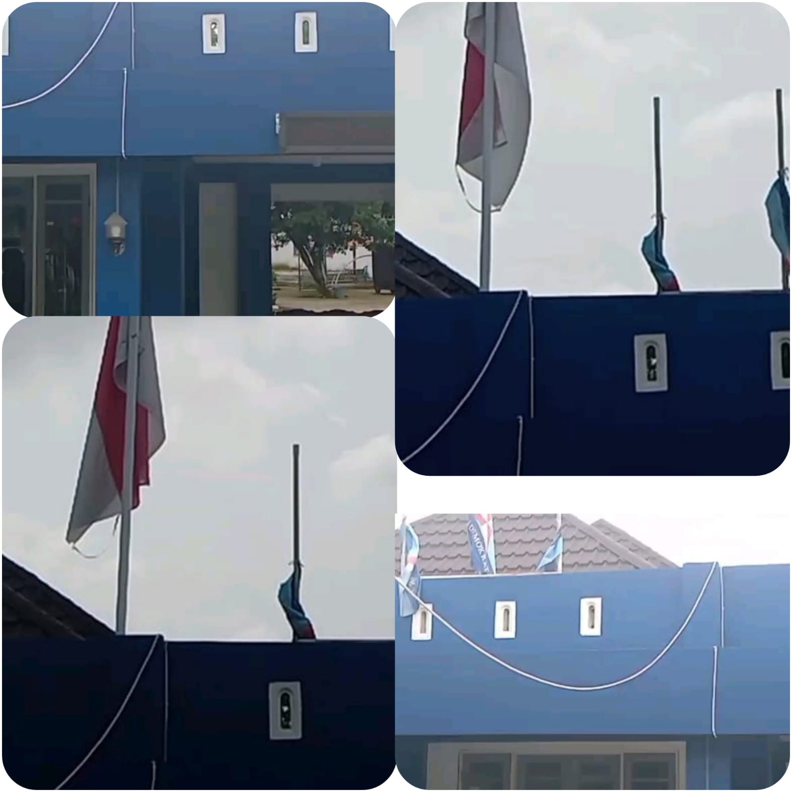 Bendera Merah Putih Kusam dan Sobek di Kantor Partai Demokrat Payakumbuh, Langgar UU dan Kesan Meremehkan Simbol Negara’