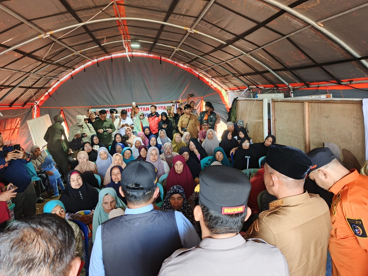 ‎Sestama BNPB Tinjau Huntara, Bupati Targetkan Rampung Sebelum Ramadan