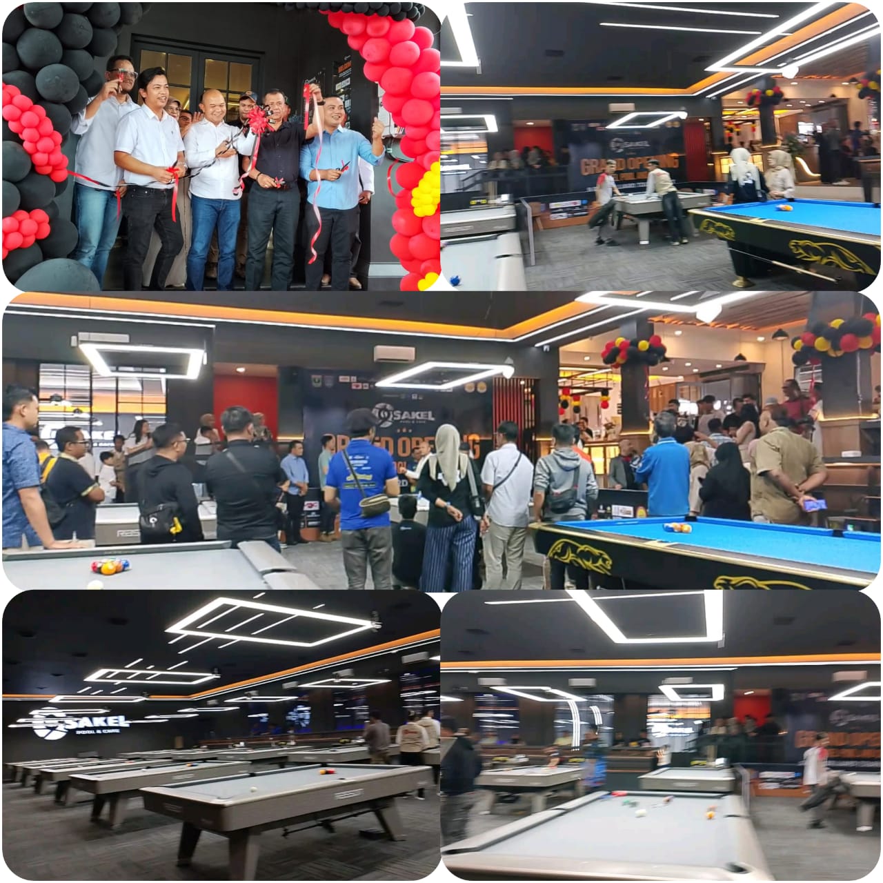Sakel Pool & Cafe Resmi Dibuka Bareng 9 Ball Turnamen, Siap jadi Sarana Olahraga Billiard Profesional di Payakumbuh