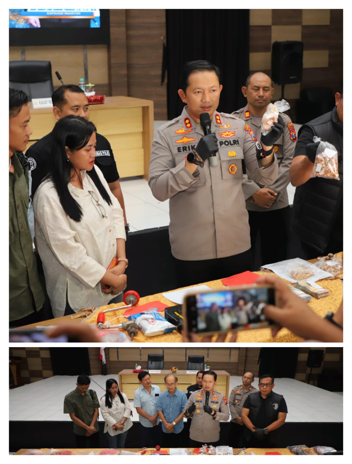 pembobolan Toko Emas Senilai 1 Miliar Telah Tertangkap, Polres Magetan mengamankan Tersangka
