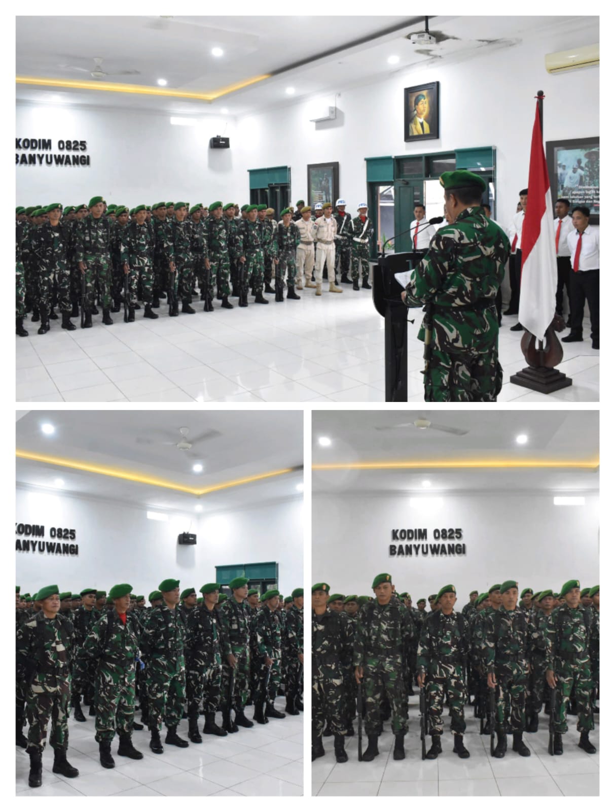 Hujan Tak Membendung Disiplin Prajurit: Spirit Kebangsaan Menggema di Upacara Kodim 0825 Banyuwangi