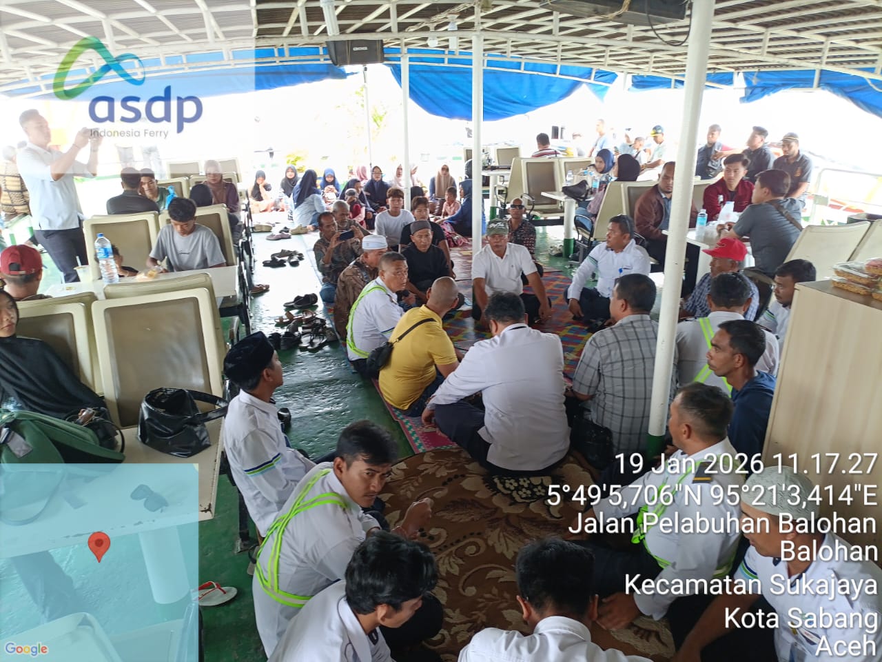 Peringatan 30 Tahun Karam nya KMP Gurita di KMP BRR ASDP Indonesia Ferry Persero