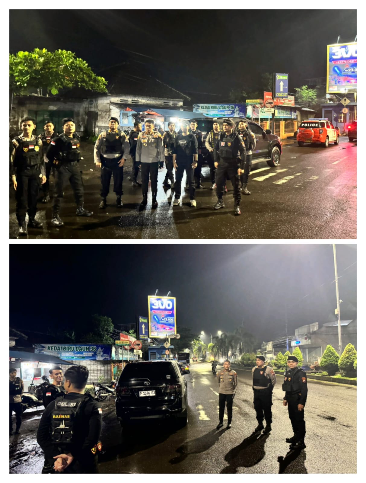 Pimpin Patroli Malam, Wakapolres Jember : Wujudkan Keamanan dan Kenyamanan Warga adalah Komitmen