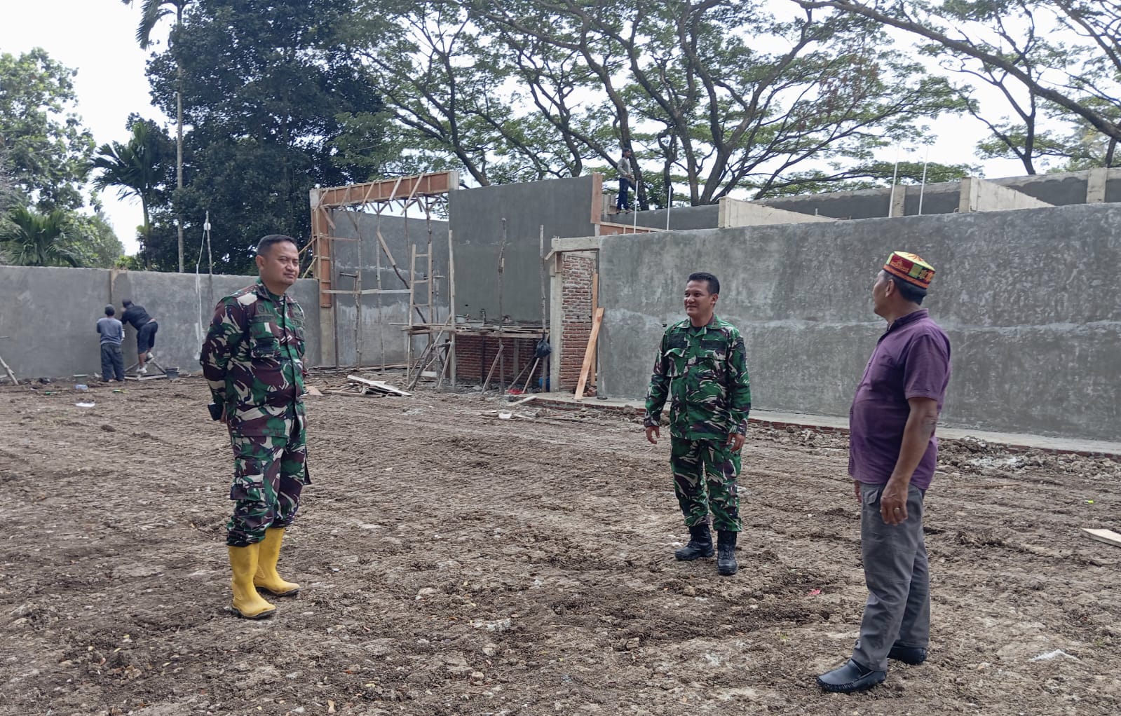 Pengecekan Lapangan, Dandim 0112/Sabang Tinjau Perkembangan Pembangunan KDKMP Gampong Cot Abeuk
