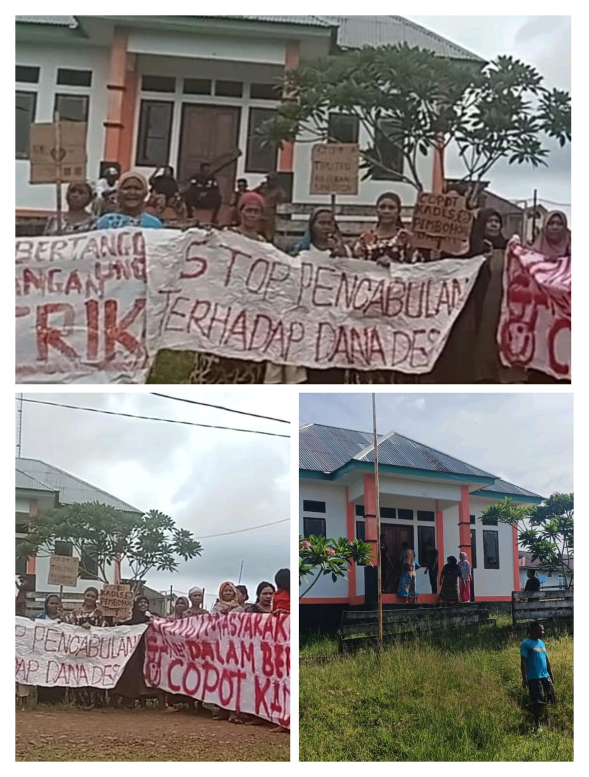 Kades Gane dalam  Jarang Berkantor, masyarakat minta bupati bassam Kasuba segera copot kades Risman B.dulhaji