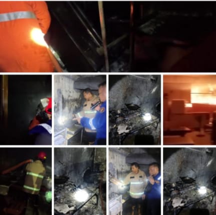 Kebakaran Tempat Usaha Ayam Geprek di Rogojampi, Diduga Akibat Kebocoran Gas LPG