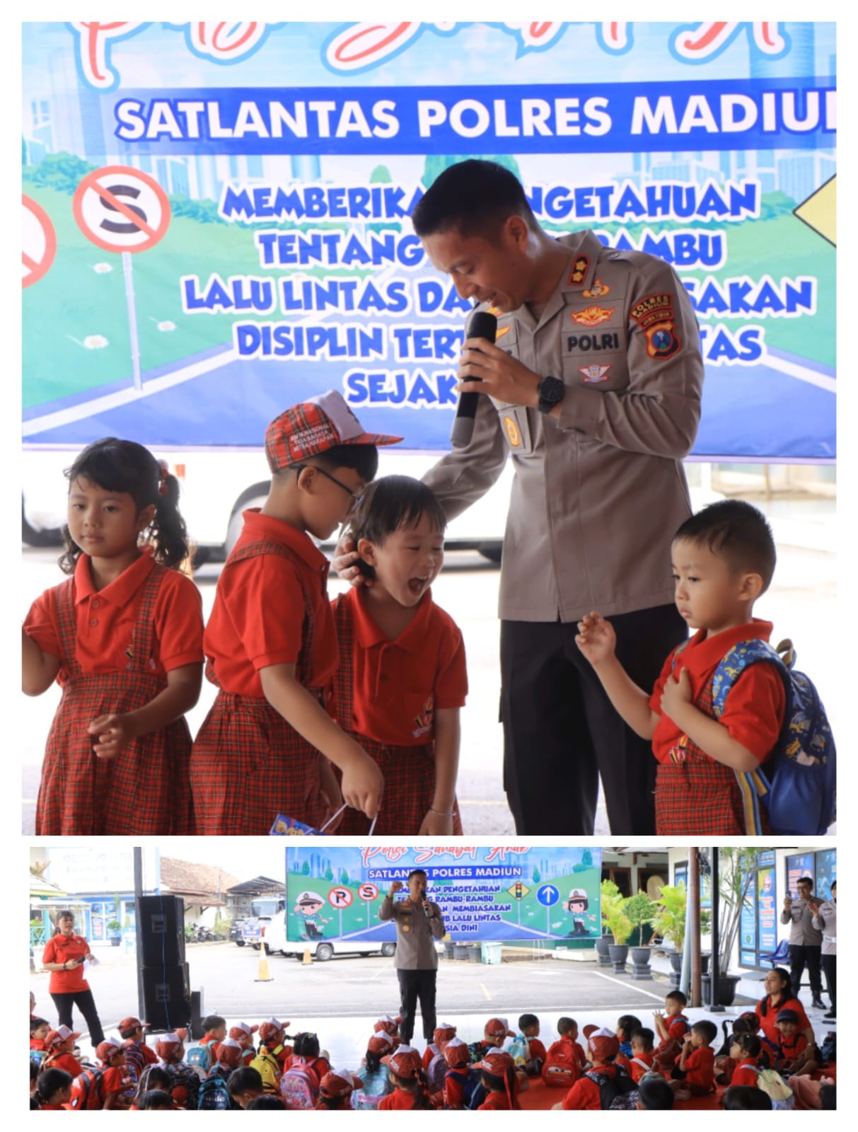Polisi Sahabat Anak : Polres Madiun Edukasi Tertib Lalin Sejak Dini