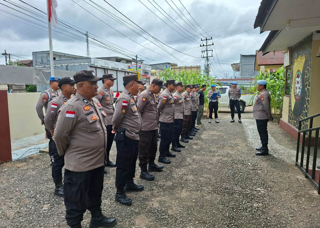 Propam Polres Sanggau Tegaskan Disiplin, Gaktiblin Digelar di Polsek Parindu