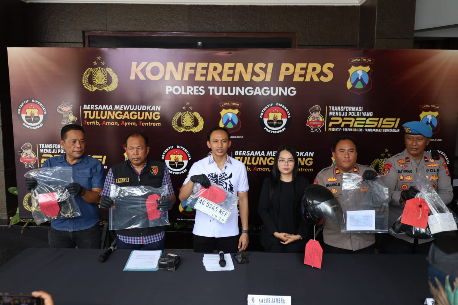 Polres Tulungagung Amankan 2 Tersangka Jambret di Dua TKP*